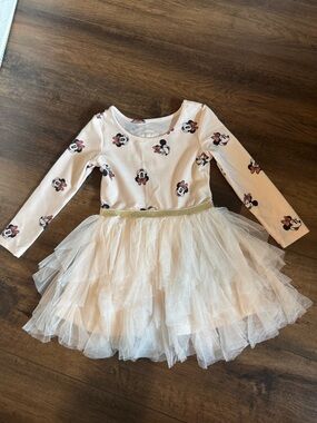 Disney Minnie Mouse tulle cream dress size 2t